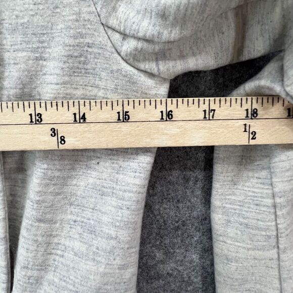 Hi Line Jacket Womens XS Gray Wool Blend Asymmetrical Button Utility Moto Cozy - Picture 10 of 14